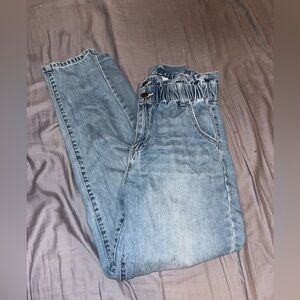 SO high waist paper bag mom jeans size 7